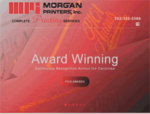 Tablet Screenshot of morganprinters.com